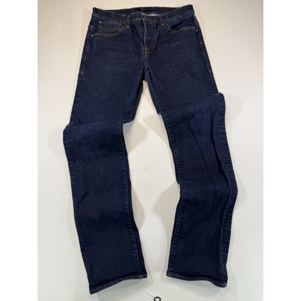 Ted Baker Jeans Mens 32L Dark Wash Slim Fit Button Fly Denim
